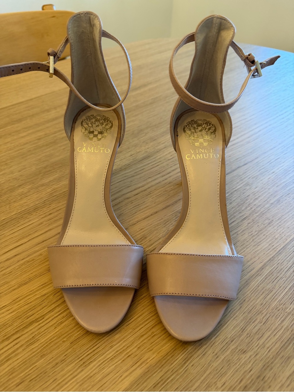 Vince Camuto Blush Ankle-Strap Block Heel Sandals